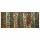 vidaXL Hoofdbord 120 cm massief ruw mangohout