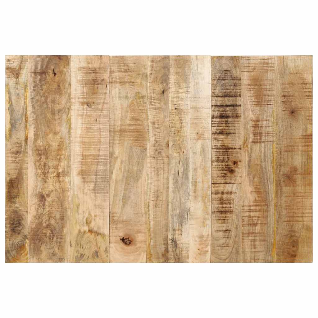 vidaXL Hoofdbord 120 cm massief ruw mangohout