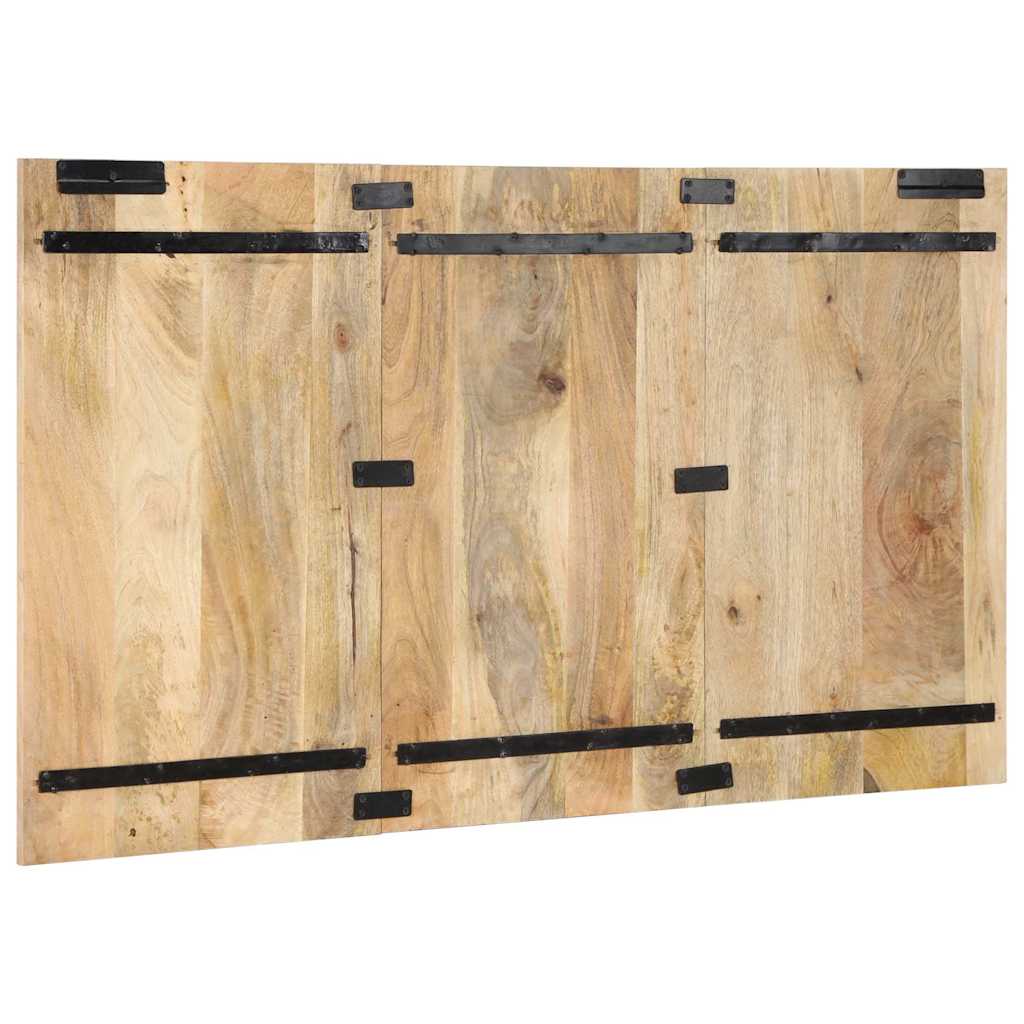 vidaXL Hoofdbord 120 cm massief ruw mangohout