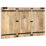 vidaXL Hoofdbord 120 cm massief ruw mangohout