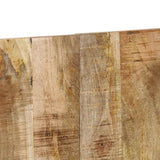 vidaXL Hoofdbord 120 cm massief ruw mangohout