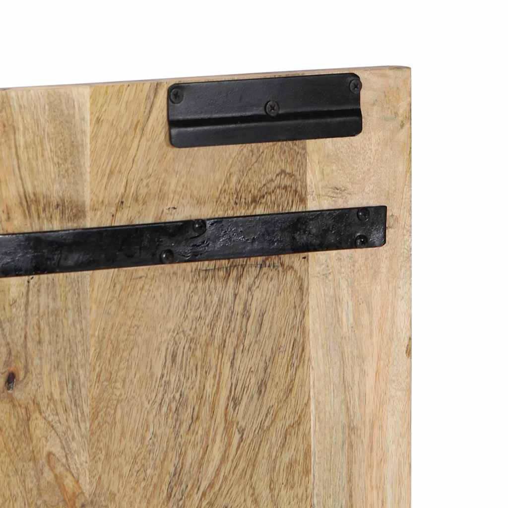 vidaXL Hoofdbord 120 cm massief ruw mangohout