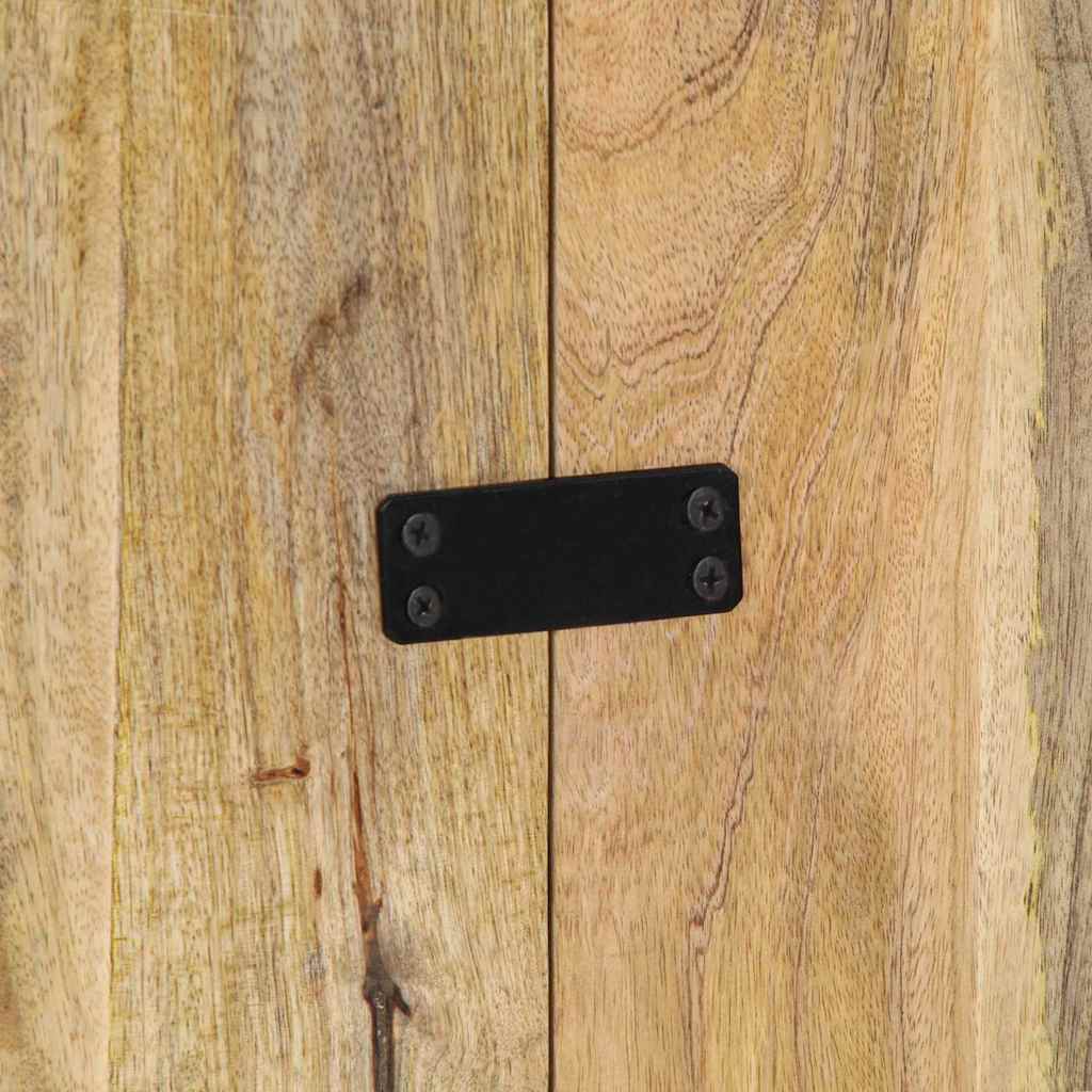 vidaXL Hoofdbord 120 cm massief ruw mangohout