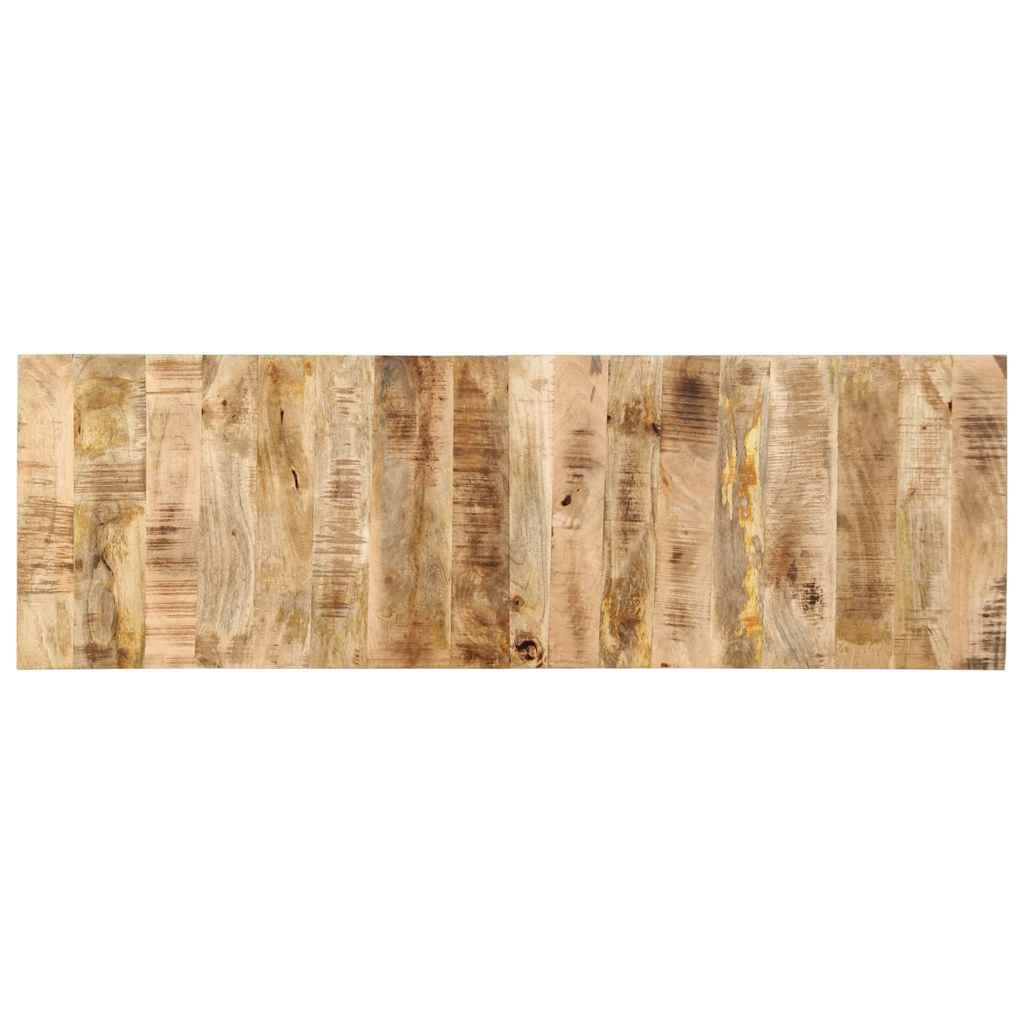 vidaXL Hoofdbord 120 cm massief ruw mangohout