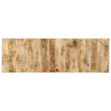 vidaXL Hoofdbord 120 cm massief ruw mangohout