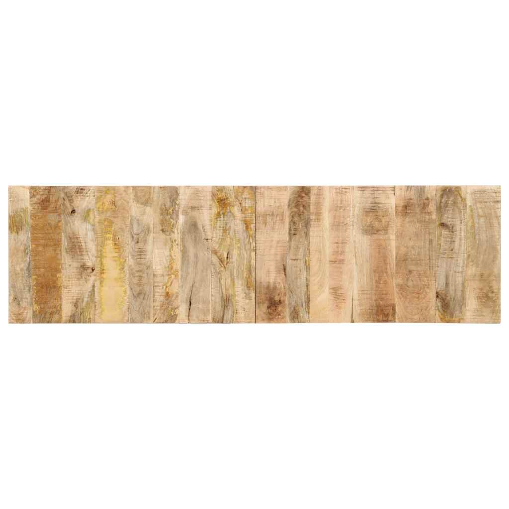vidaXL Hoofdbord 120 cm massief ruw mangohout
