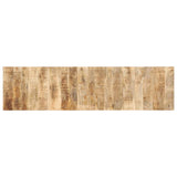 vidaXL Hoofdbord 120 cm massief ruw mangohout
