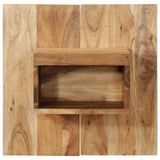 vidaXL Nachtkastje 50x27x50 cm massief ruw mangohout