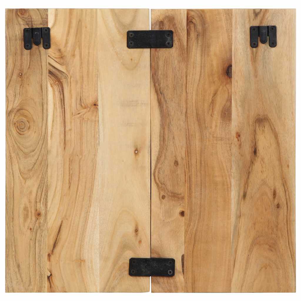vidaXL Nachtkastje 50x27x50 cm massief ruw mangohout