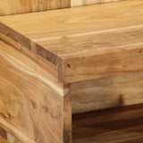 vidaXL Nachtkastje 50x27x50 cm massief ruw mangohout