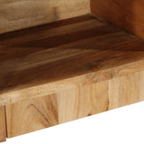 vidaXL Nachtkastje 50x27x50 cm massief ruw mangohout