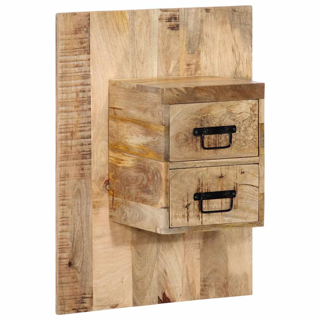 vidaXL Nachtkastje 50x27x50 cm massief ruw mangohout