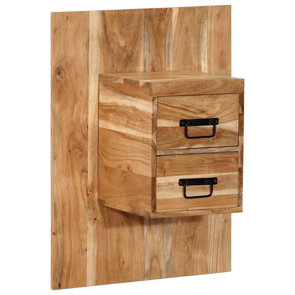 vidaXL Nachtkastje 50x27x50 cm massief ruw mangohout