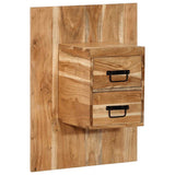 vidaXL Nachtkastje 50x27x50 cm massief ruw mangohout