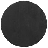 vidaXL Bijzettafel Ø50x40 cm massief mangohout zwart