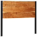 vidaXL Hoofdeinde 100 cm massief hout mango en ijzer