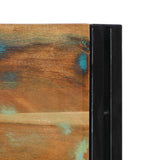 vidaXL Hoofdeinde 100 cm massief hout mango en ijzer