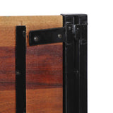 vidaXL Hoofdeinde 100 cm massief hout mango en ijzer