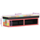 vidaXL TV Kast met plank Multikleur 80 x 30 x 22 cm Bewerkt hout