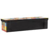 vidaXL TV Kast met lade Multikleur 100 x 30 x 24 cm Massief mangohout