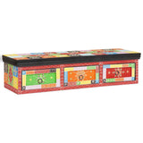 vidaXL TV Kast met lade Multikleur 100 x 30 x 24 cm Massief mangohout