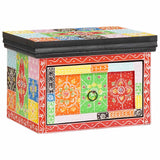 vidaXL Nachtkastje met lade Multikleur 40 x 30 x 28 cm