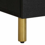 vidaXL Bedside Cabinet 40x33x46 cm Solid Mango Wood Black