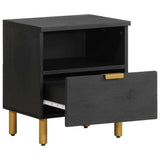 vidaXL Nightstand 40x33x46 cm engineered wood black