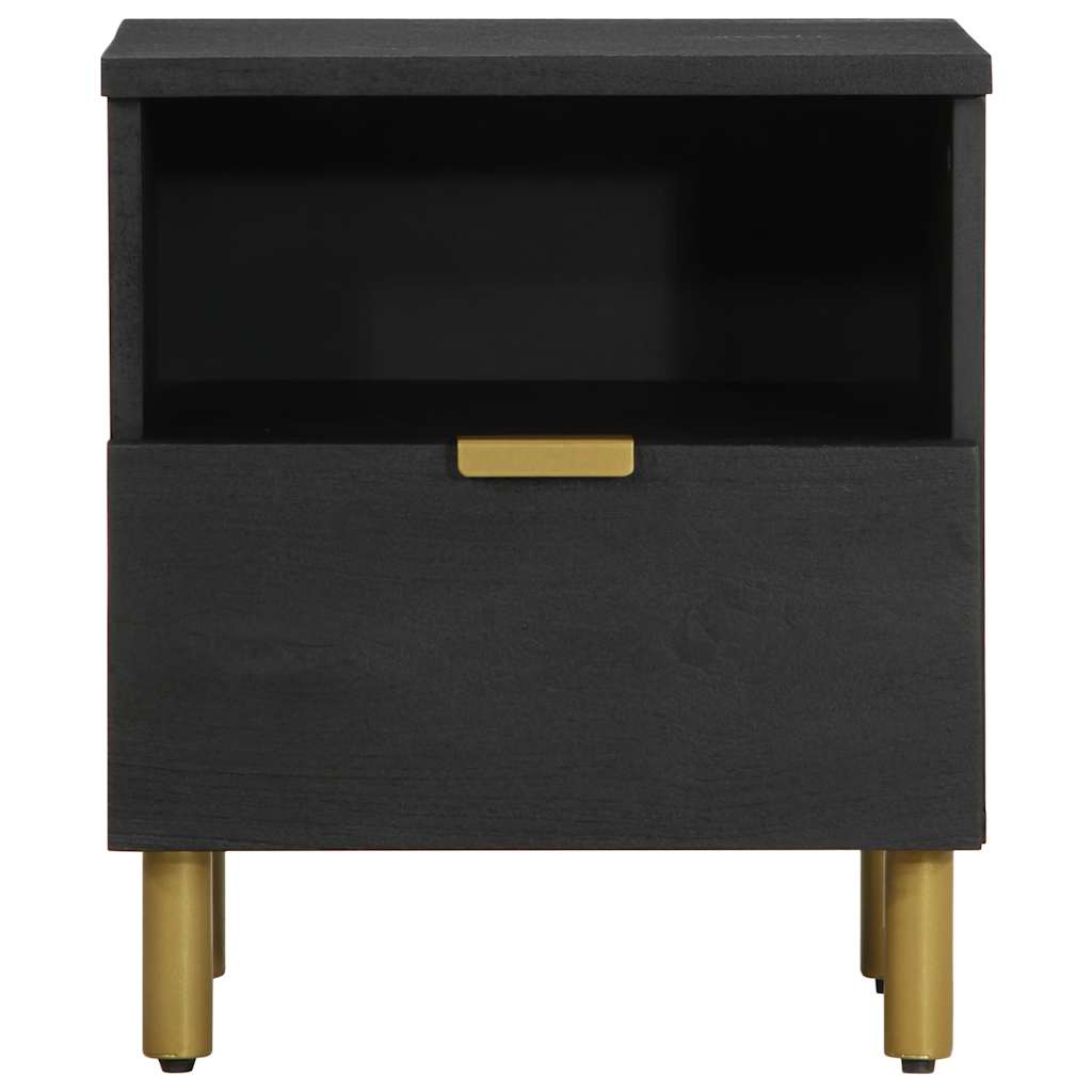 vidaXL Nightstand 40x33x46 cm engineered wood black