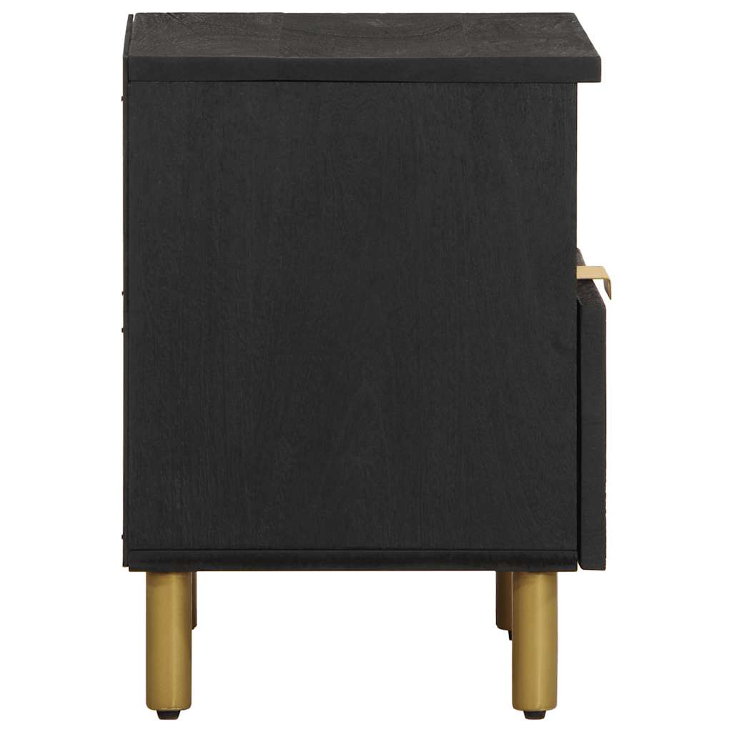 vidaXL Nightstand 40x33x46 cm engineered wood black