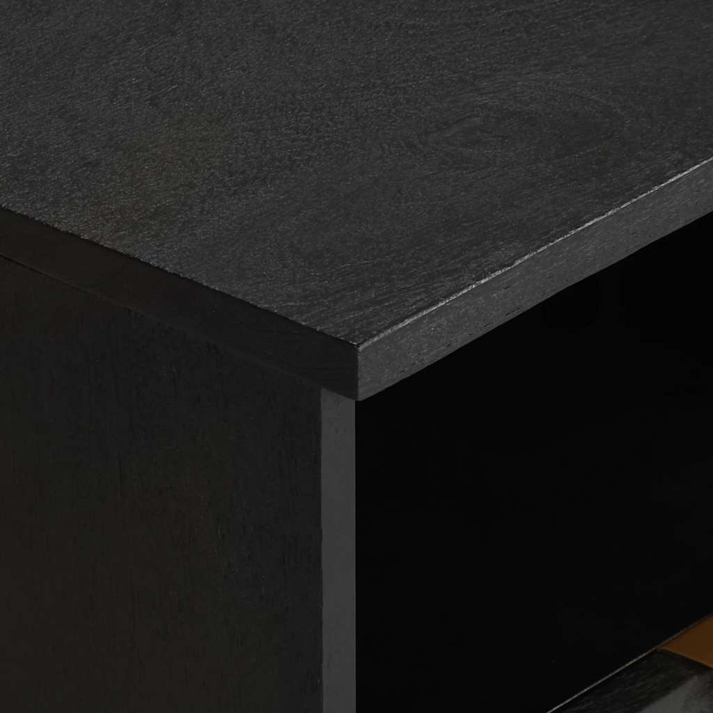 vidaXL Nightstand 40x33x46 cm engineered wood black