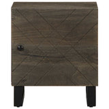 vidaXL Nachtkastje 40x33x46 cm massief mangohout zwart