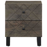 vidaXL Bedside cabinet 40x33x46 cm solid mango wood black