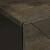 vidaXL Bedside cabinet 40x33x46 cm solid mango wood black