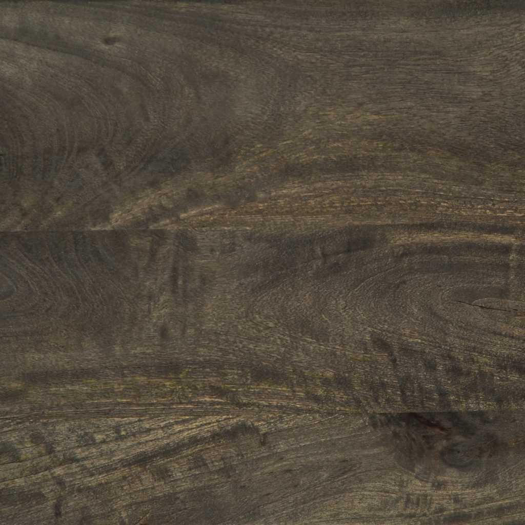 vidaXL Nachtkastje 40x33x46 cm massief mangohout zwart