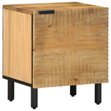 vidaXL Nachtkastje 40x33x46 cm massief mangohout bruin