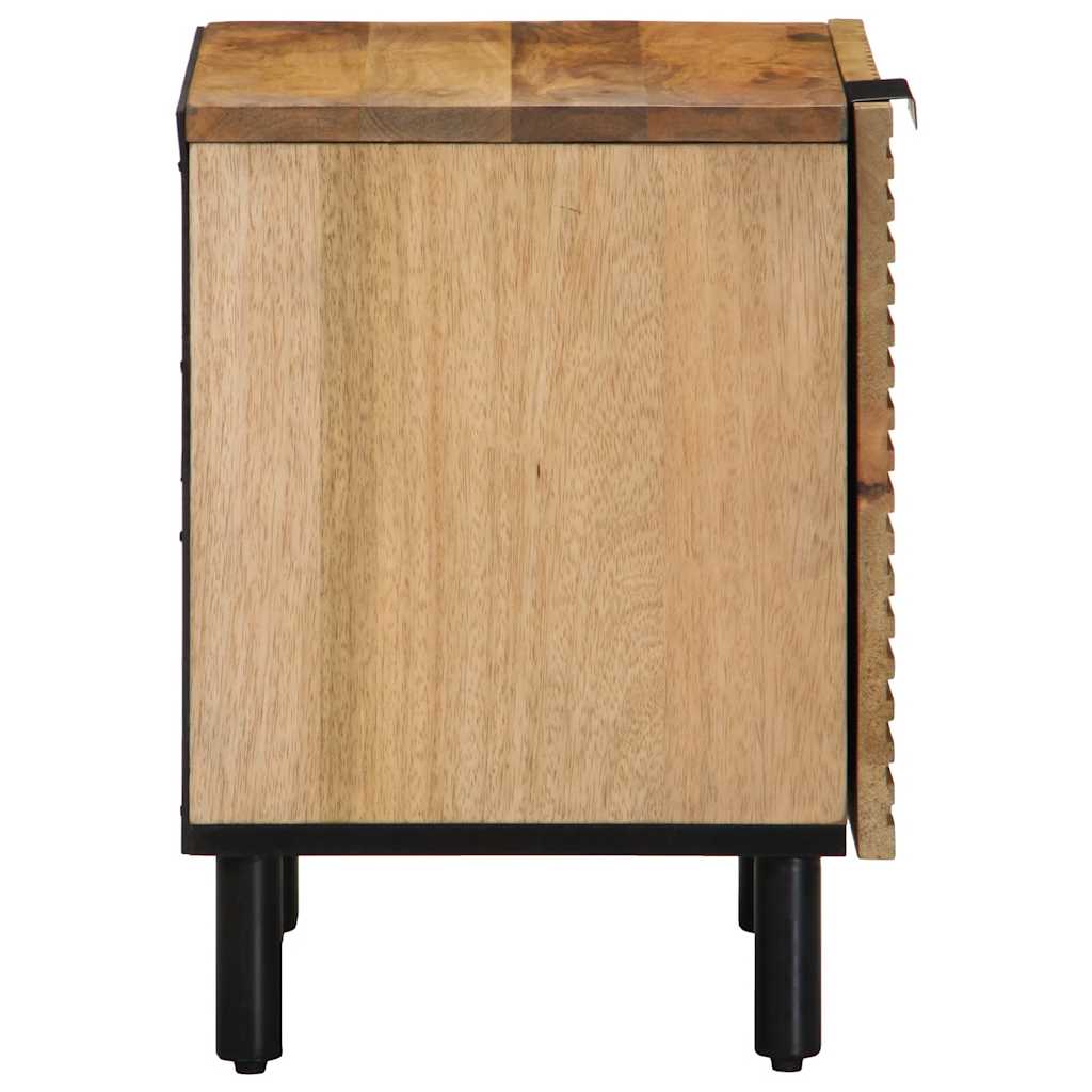 vidaXL Nachtkastje 40x33x46 cm massief mangohout bruin