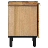vidaXL Nachtkastje 40x33x46 cm massief mangohout bruin