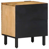 vidaXL Nachtkastje 40x33x46 cm massief mangohout bruin