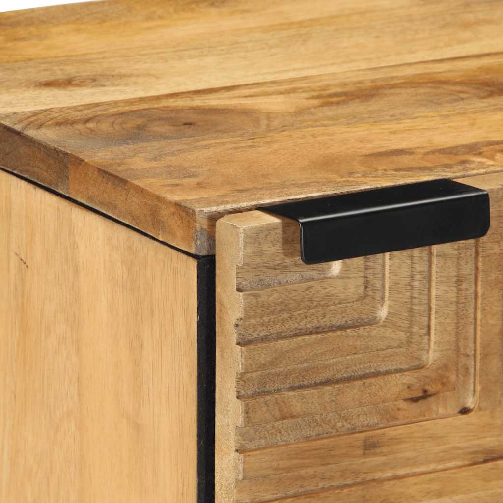 vidaXL Nachtkastje 40x33x46 cm massief mangohout bruin