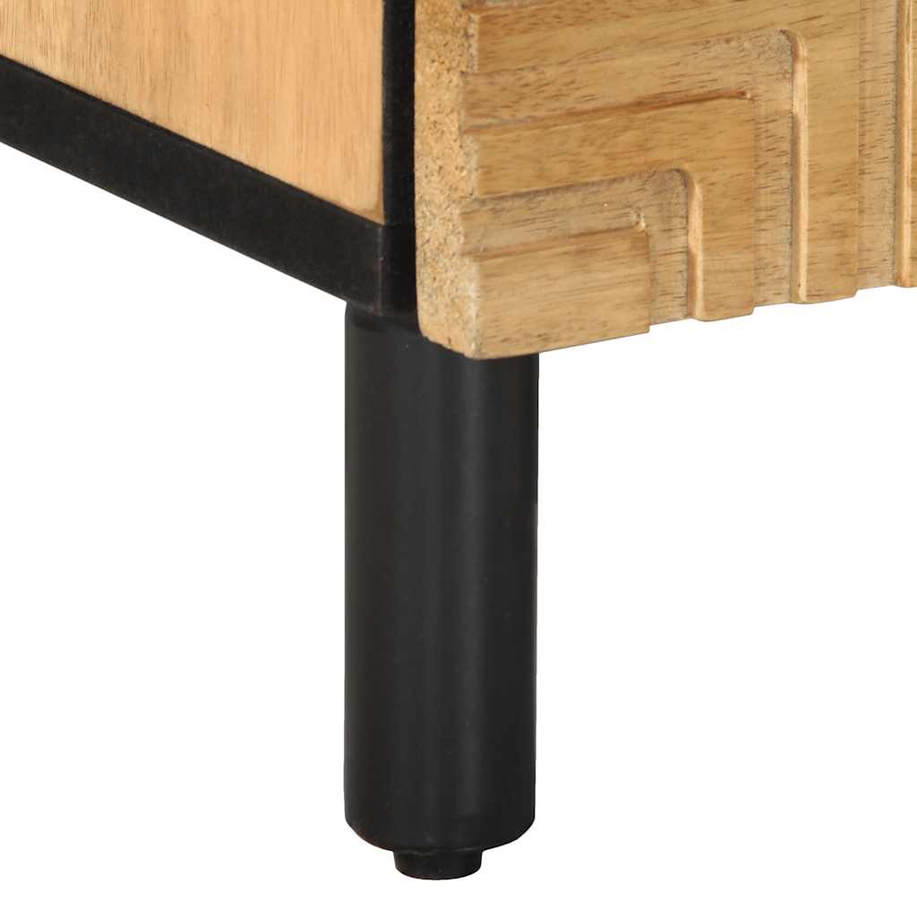 vidaXL Nachtkastje 40x33x46 cm massief mangohout bruin