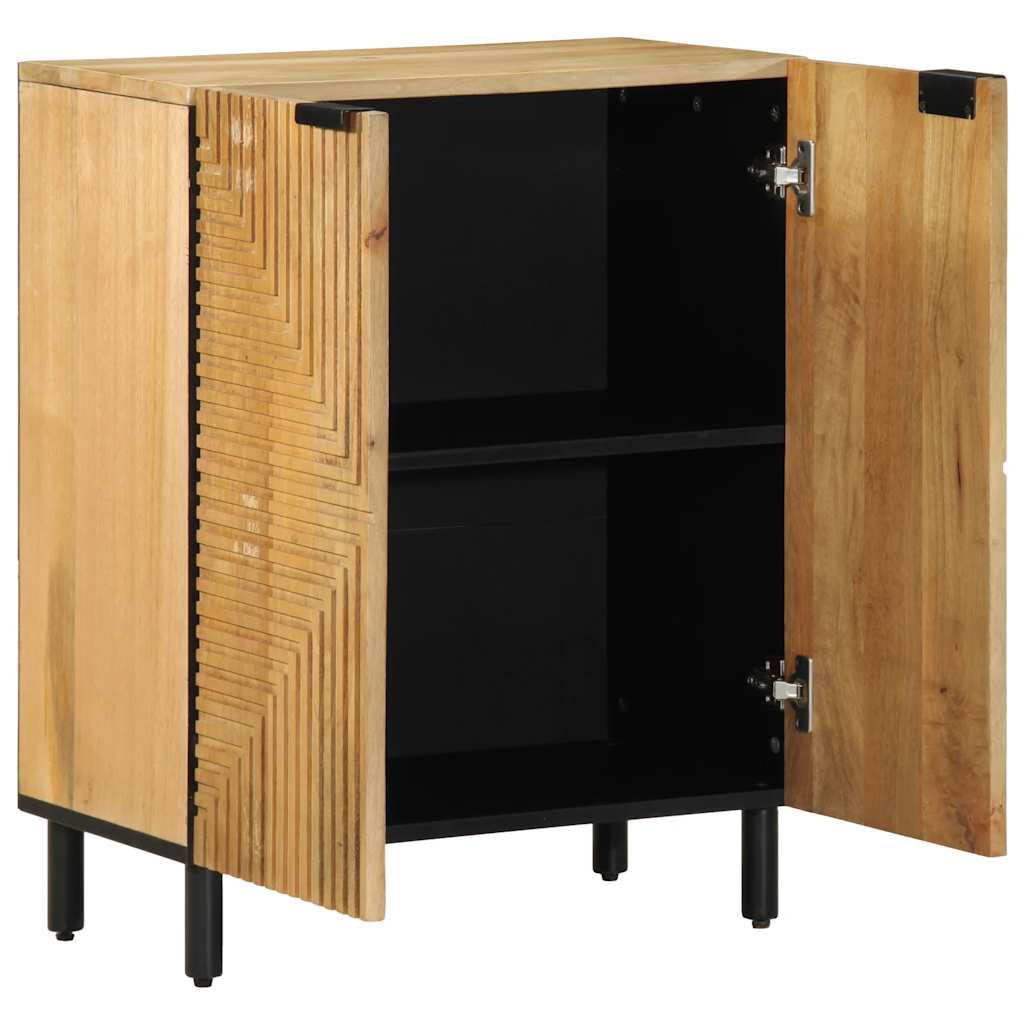 vidaXL Dressoir 60x33x75 cm massief mangohout bruin