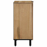 vidaXL Dressoir 60x33x75 cm massief mangohout bruin