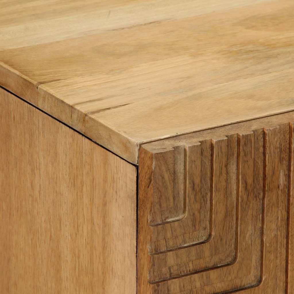 vidaXL Dressoir 60x33x75 cm massief mangohout bruin
