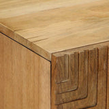 vidaXL Dressoir 60x33x75 cm massief mangohout bruin