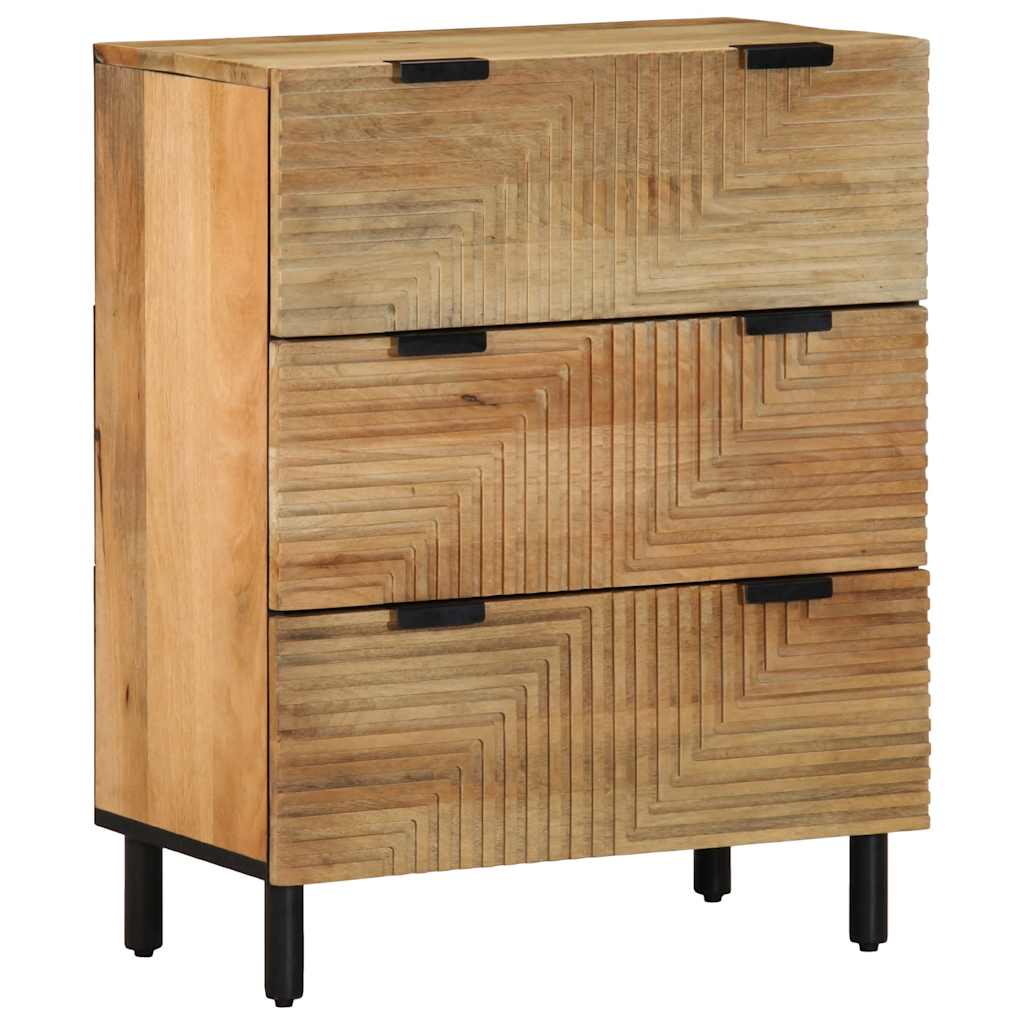 vidaXL Dressoir 60x33x75 cm massief mangohout bruin