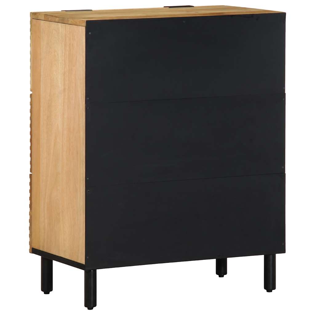 vidaXL Dressoir 60x33x75 cm massief mangohout bruin