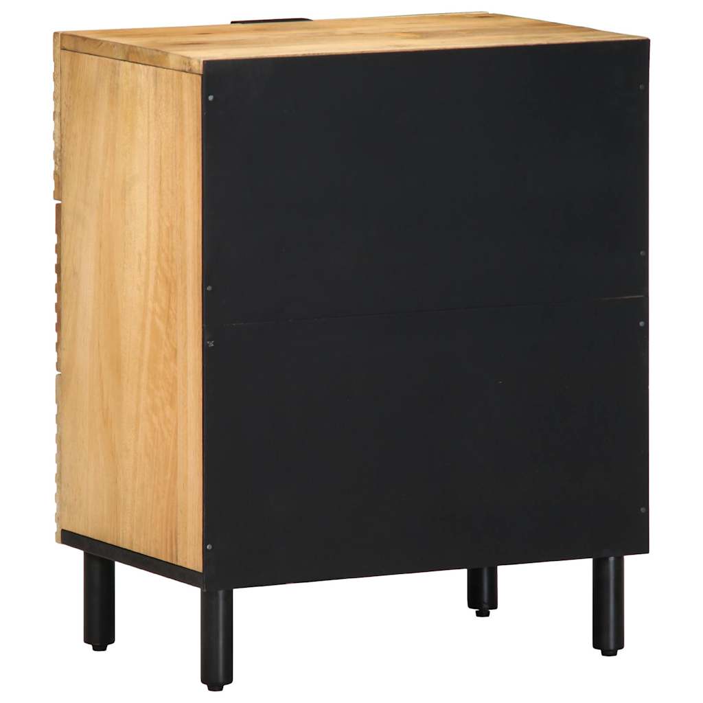 vidaXL Nachtkastje 50x33x60 cm massief mangohout bruin