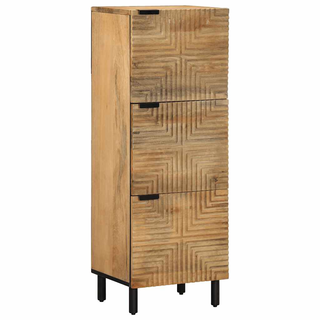 vidaXL Highboard met plank Bruin 40 x 33 x 110 cm Massief Mango Hout