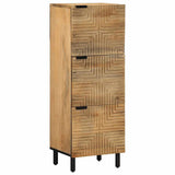 vidaXL Highboard met plank Bruin 40 x 33 x 110 cm Massief Mango Hout